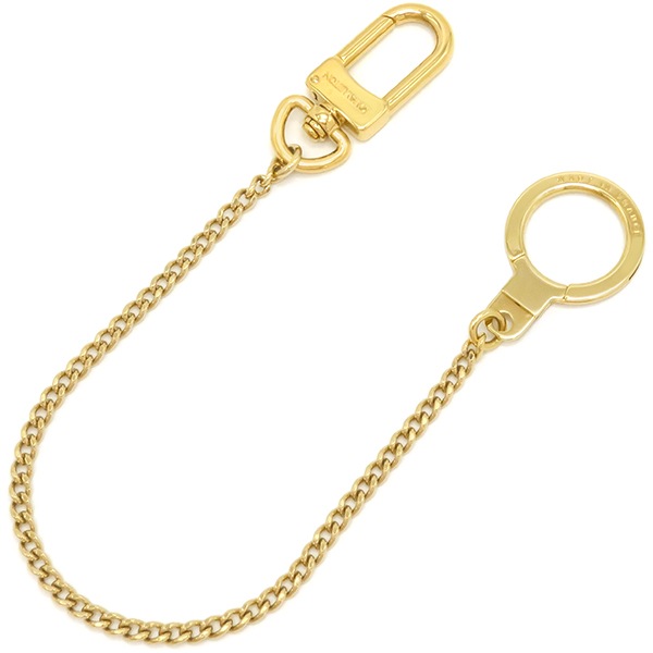ルイヴィトン LOUIS VUITTON キーホルダー シェンヌ アノクレ GP ゴールド ゴールド金具 金 キーチェーン キーリング M58021 【箱】【中古】