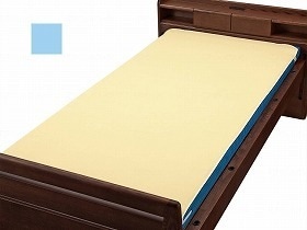 ウェルファン ベッドパッド型防水シーツ サックス W 009435