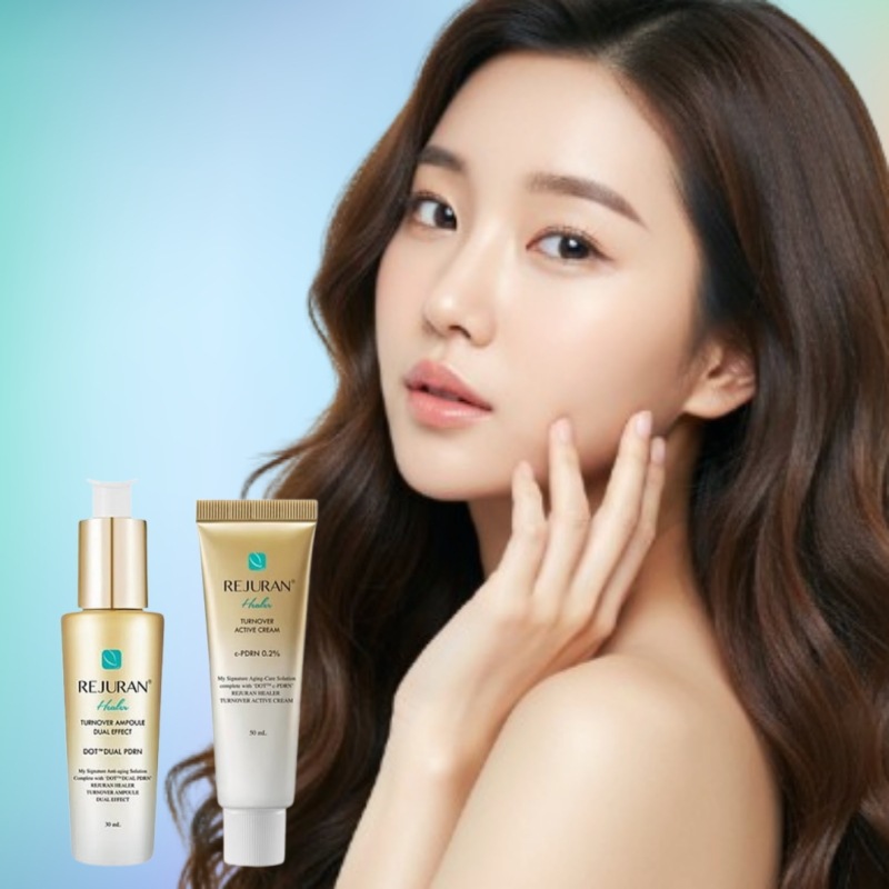 (PDRN 企画セット) ヒルトン オーバー アンプル デュアル エフェクト 30ml+アクティブ クリーム 50ml 肌のキメと潤いを整える集中スキンケア