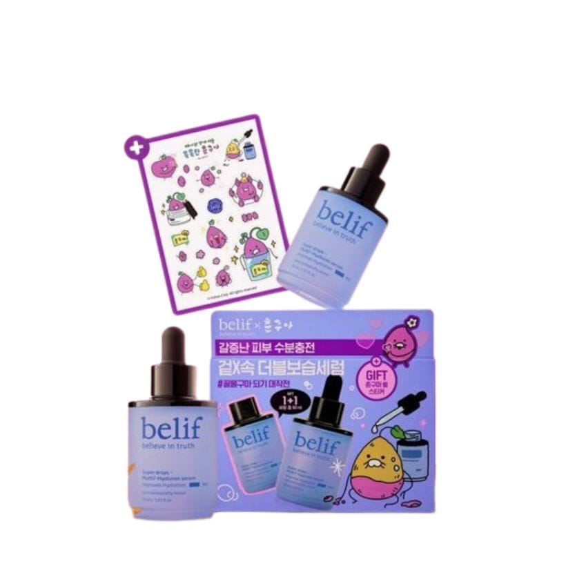 スーパードロップス マルチ7 ヒアルロンセラム 30ml+30ml #春熊コラボ企画 (+春熊シールステッカー)
