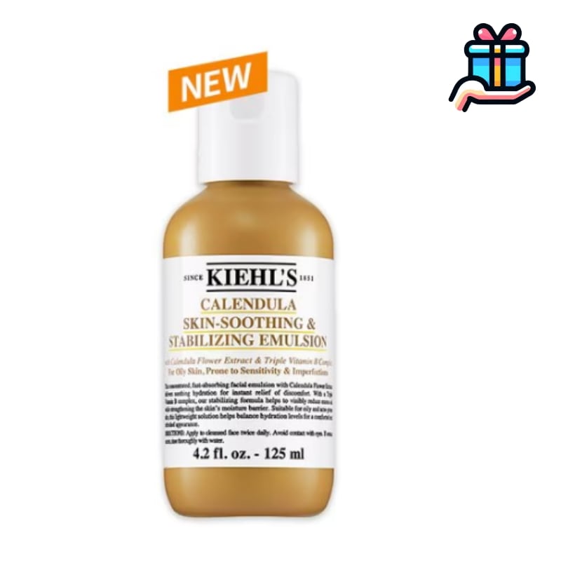 [韓国人気] NEW キエル カレンデュラ 花びら 鎮静 エマルジョン 125ml トリプルビタミンBトラブル 鎮静 毛穴油分 過多皮脂 スキンケア 水分鎮静 保湿 皮脂ケア