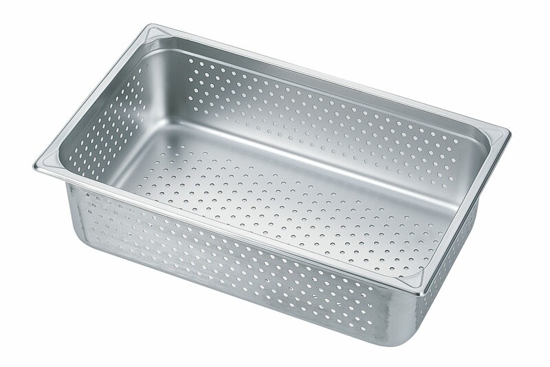 （まとめ買い）カンダ HG 18-8 ホテルパン穴明 1/2 深さ150mm 7126PF [x3]