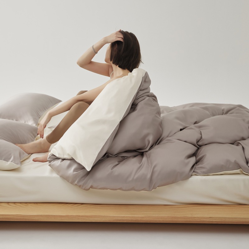 Nordic Style 60 Orchid Filament Tiny Bed Set Summer Lacele Lacele Quilt Cover Bed 3ピースセット4