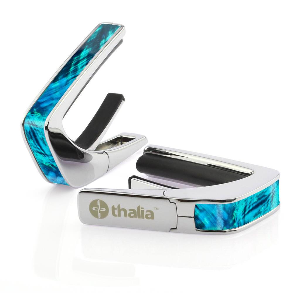 Thalia Capos ギターカポ クローム仕上げ TH-CC200-TW Teal Angel Wing Exotic Shell アメリカ製【並行輸入】