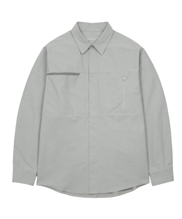 【SANSANGEAR】 25FW POCKET SHIRTS : LIGHT GREY