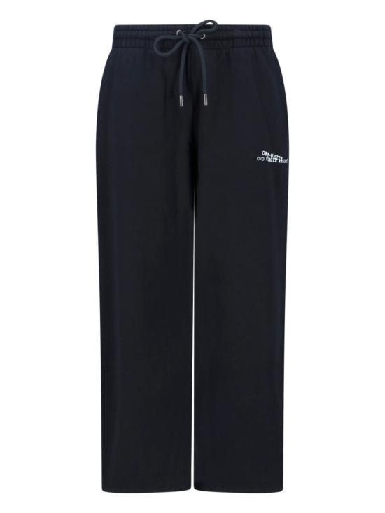 OFF WHITE Men Straight Pants OMCH05AS26FLE00800 BLACK Black
