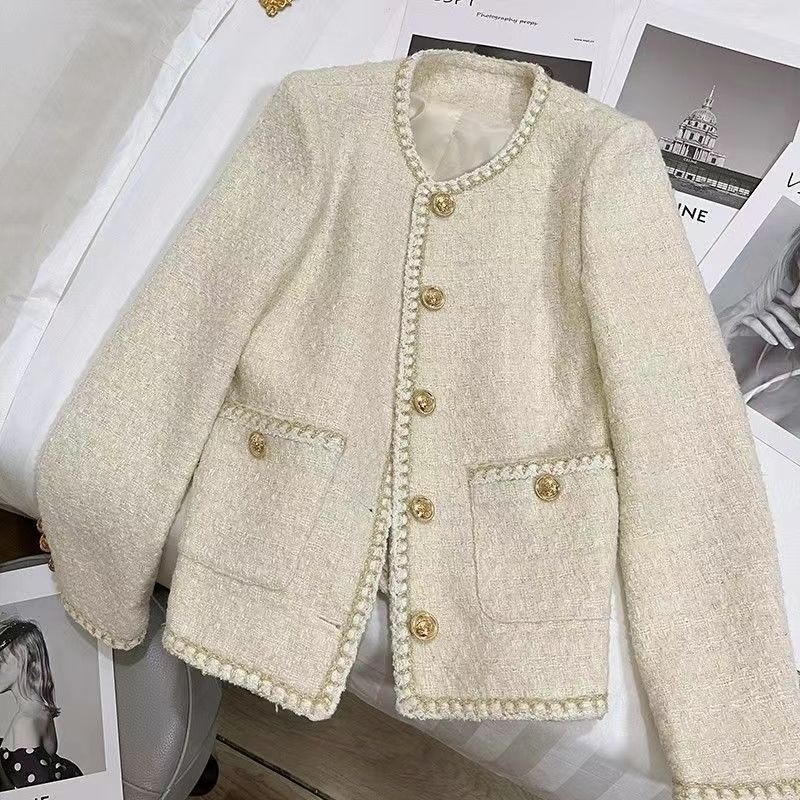 アウター ジャケット コート ツイードジャケット レディース ノーカラージャケット 長袖 ポケット 前開き きれいめ 大人 上品 お洒落 エレガント 存在感 フォーマル 春 秋 冬 入学式 入園式