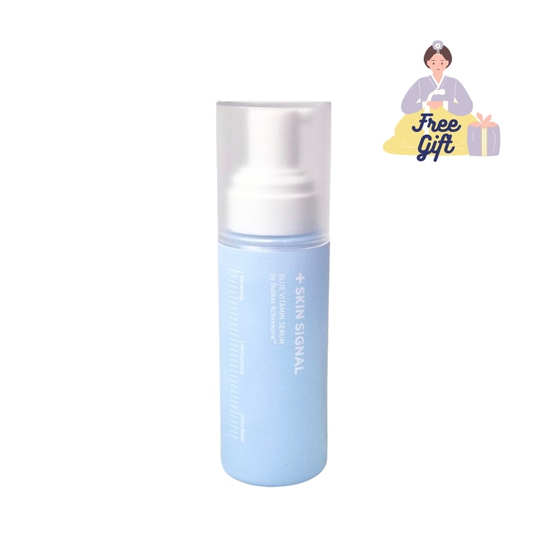 [SKIN SIGNA] ブルービタミンバブルセラム70ml　美容液/トーンアップ/しわケア/ビタミン/低分子ヒアルロン酸/くすみケア/毛穴ケア/バブルパック/グルタチオン/パンテノール/弾力ケア