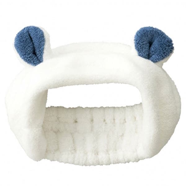 （まとめ） ヘアバンド シロクマ マイクロファイバータオル使用 吸水アニマル carari zooie 48個セット