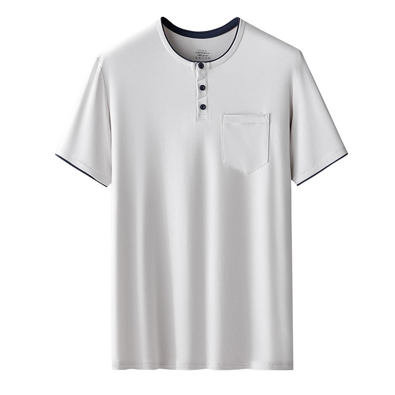 Sリバーシブルモア夏の男性パジャマ男性用半袖半ズボンの外に男性用居着を着る