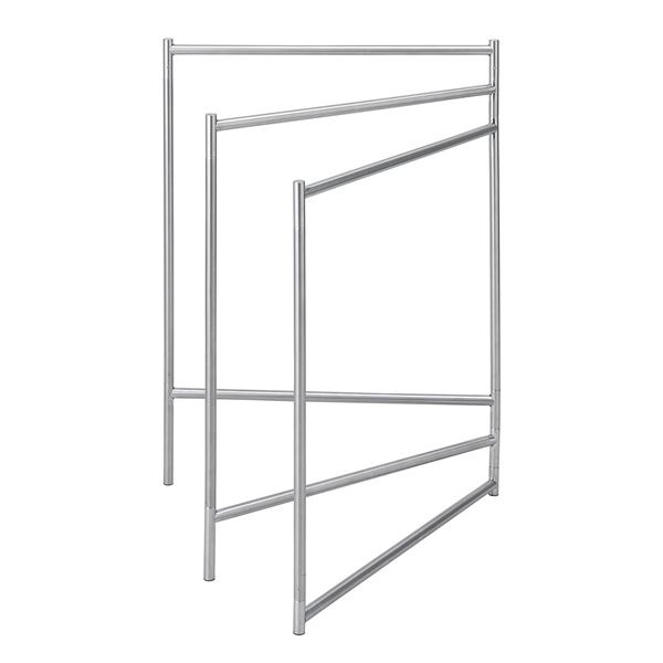 インテリア 物干しスタンド/洗濯物干し タオルスタンド 幅64cm ステンレス 折りたたみ収納可 PORISH