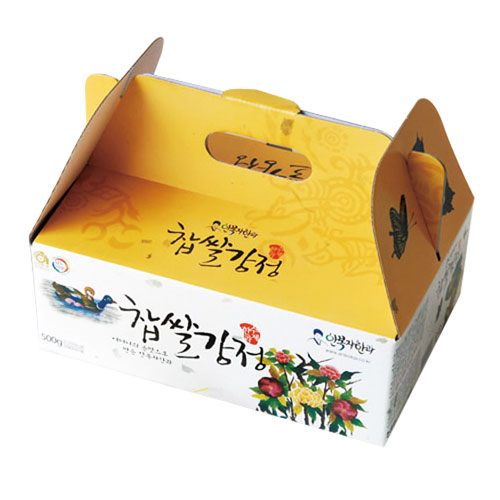 『安福子韓菓』もち米カンジョン(400g) ギフトセット アンボクジャ韓菓 ユグァ 油菓 もち米油菓 おこし 韓国伝統お菓子 米カンジョン