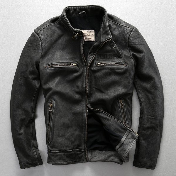 本革ジャケット バイク用レザージャケット 革ジャケット メンズ 革ジャン 牛革 柔らかい バイクジャ