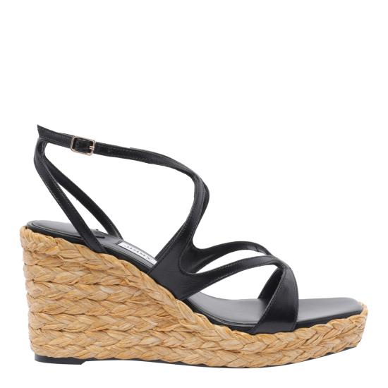 JIMMY CHOO Women Sandals AYLA 85 CTQBLACK Black
