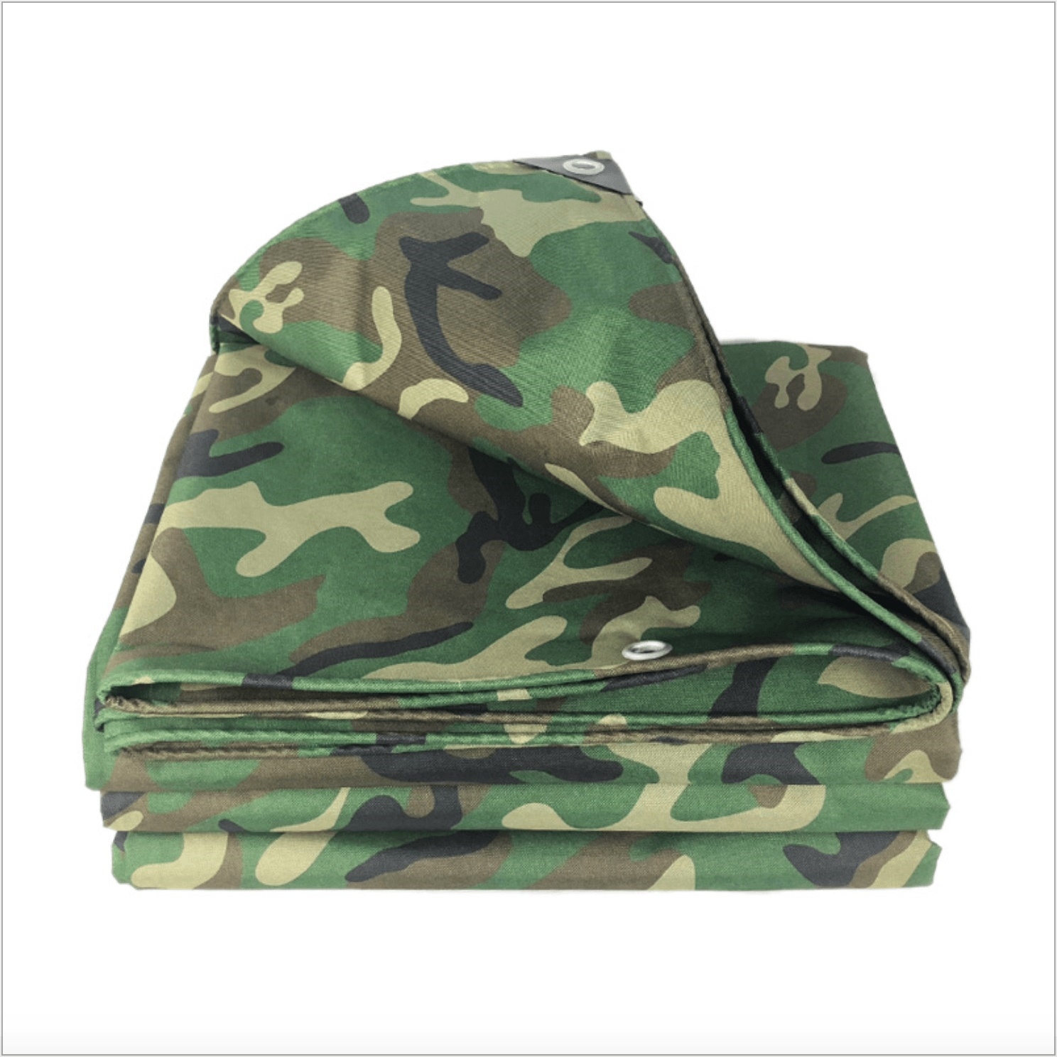 防水シート ロープ付き 迷彩柄 折り畳み 厚手 テントシート グランドシート 防風布 4.5x4M