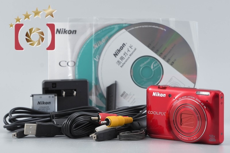 COOLPIX S6400 グロッシーレッド コンパクトデジタルカメラ