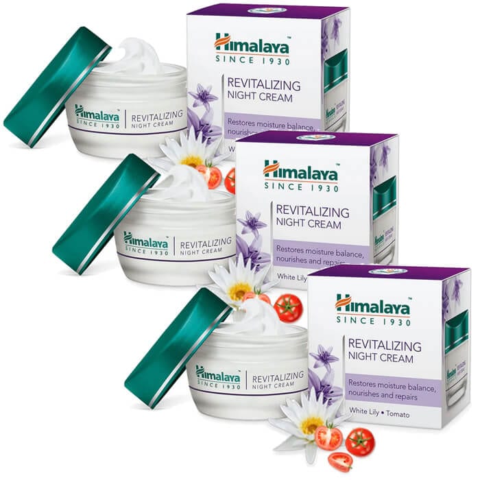 ヒマラヤ リバイタライジングナイトクリーム 50g 3個 Himalaya Revitalizing Night Cream アーユルヴェーダ 海外発送 国際郵便発送