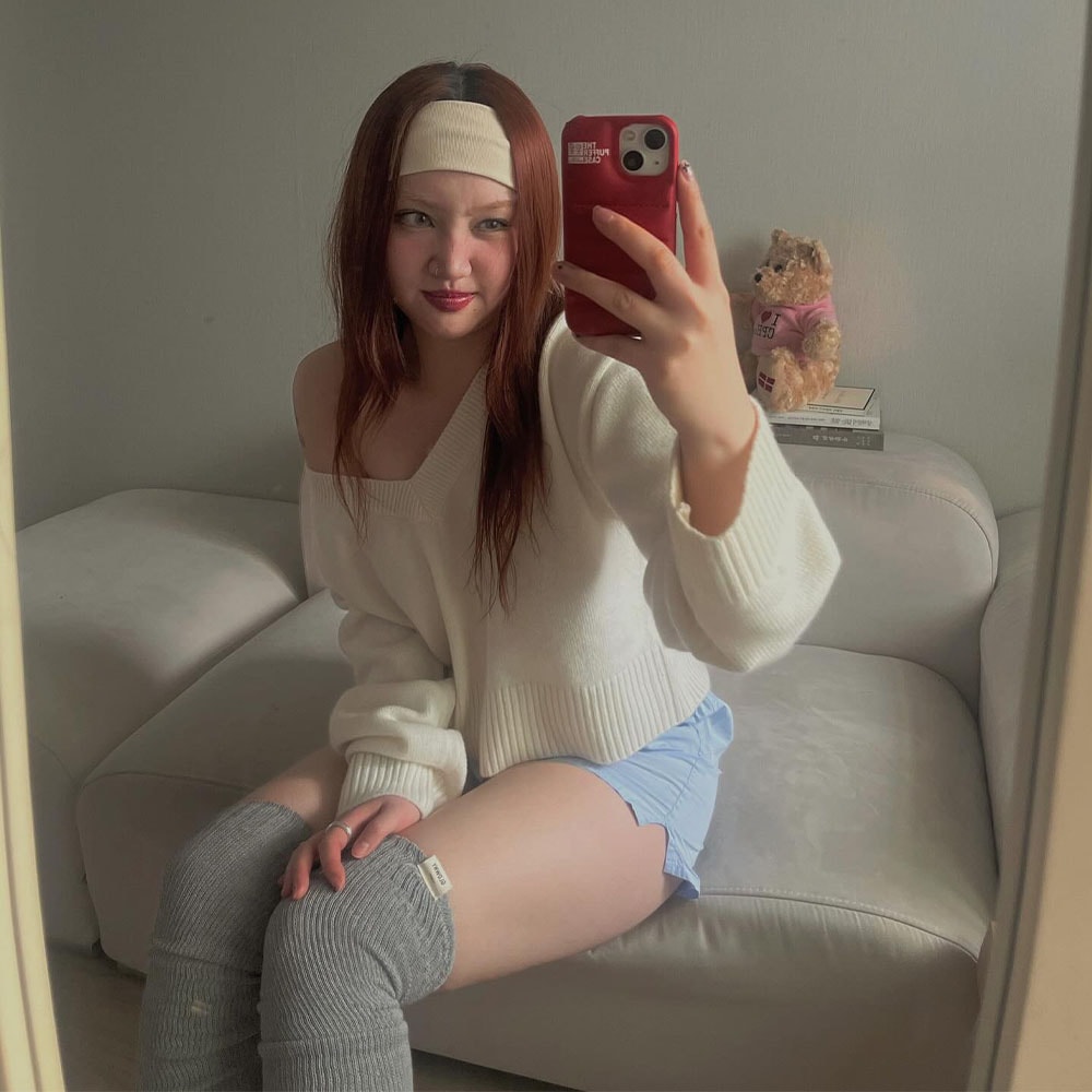 [SOLE 着用!] EVERYDAY KNEE HIGH SOCKS (2COLORS)