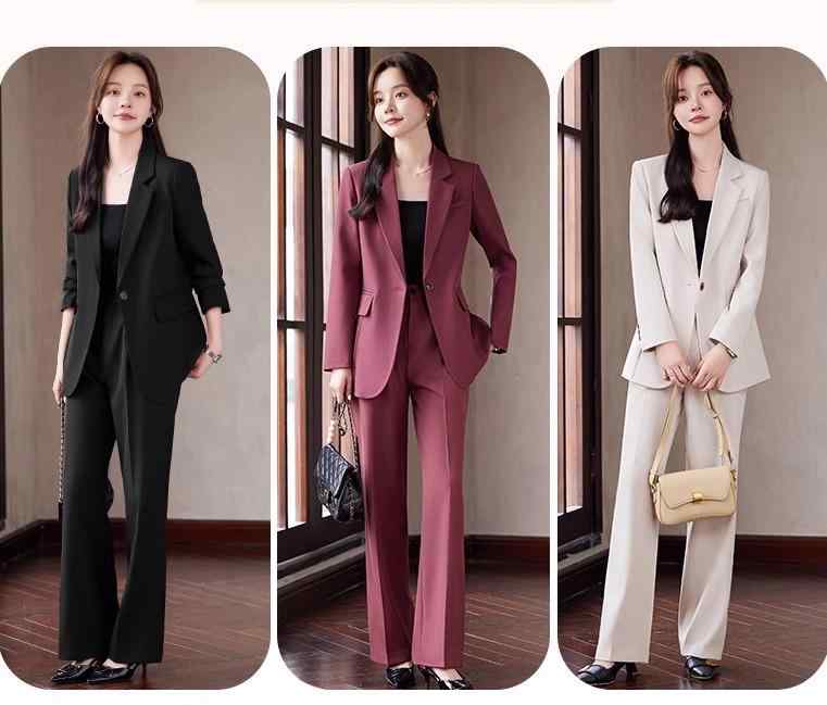 レディース パンツスーツ セットアップ オフホワイト プラムレッド 黒 フォーマル エレガント タイプ １つボタン シンプル シック モード スタイリッシュ ビジネス セレモニー オフィスカジュアル