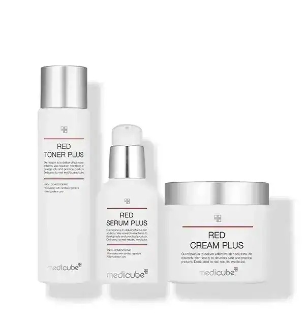 (大容量) レッドライン 2.0 3種 SET(セラム50ml+トナー200ml+クリーム100ml) #ニキビ肌に適します