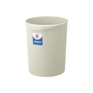 （業務用5セット）ジョインテックス 持ち手付きゴミ箱丸型18.3Lグレー N153J-G5 5個 5セット