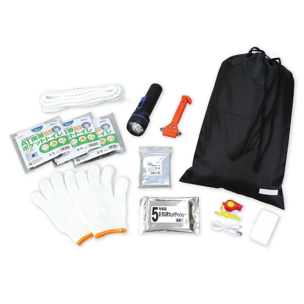（まとめ買い）車載用防災セット 35517 [x3セット]