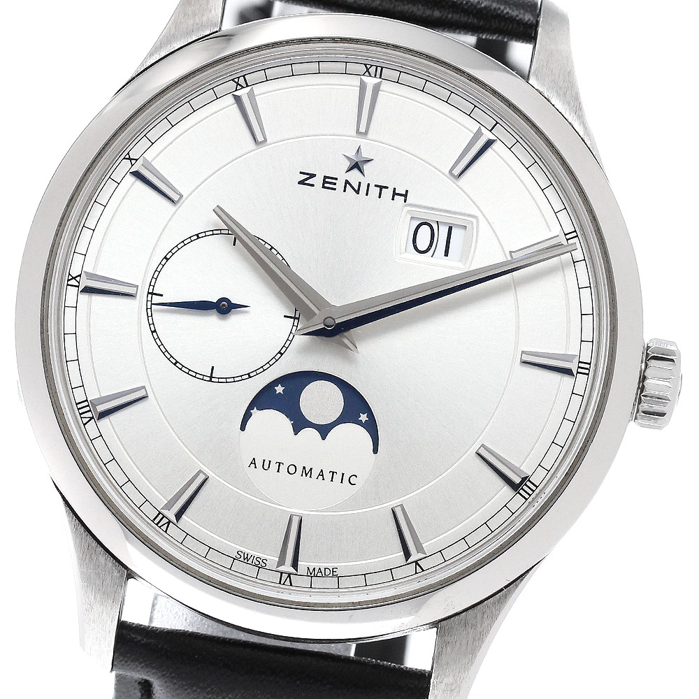 ゼニス ZENITH 03.2143.691 キャプテン ムーンフェイズ 自動巻き メンズ 良品 保証書付き_960438【中古】