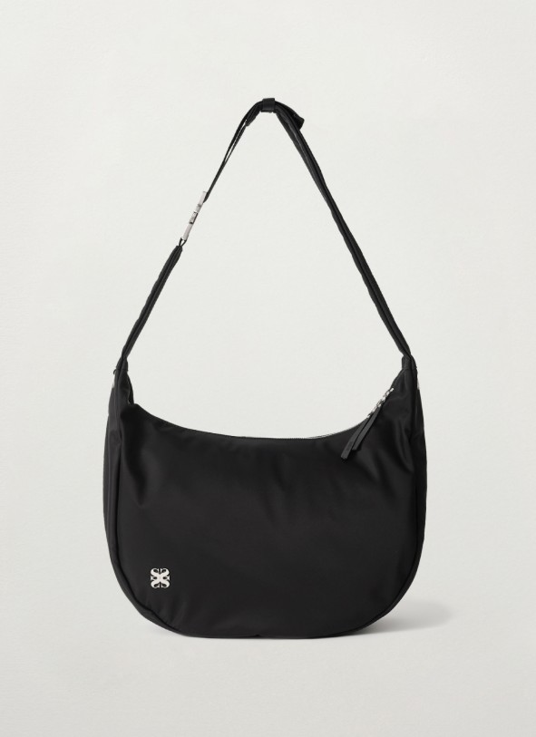 【SATUR】 BIG HOBO SHOULDER BAG : BLACK