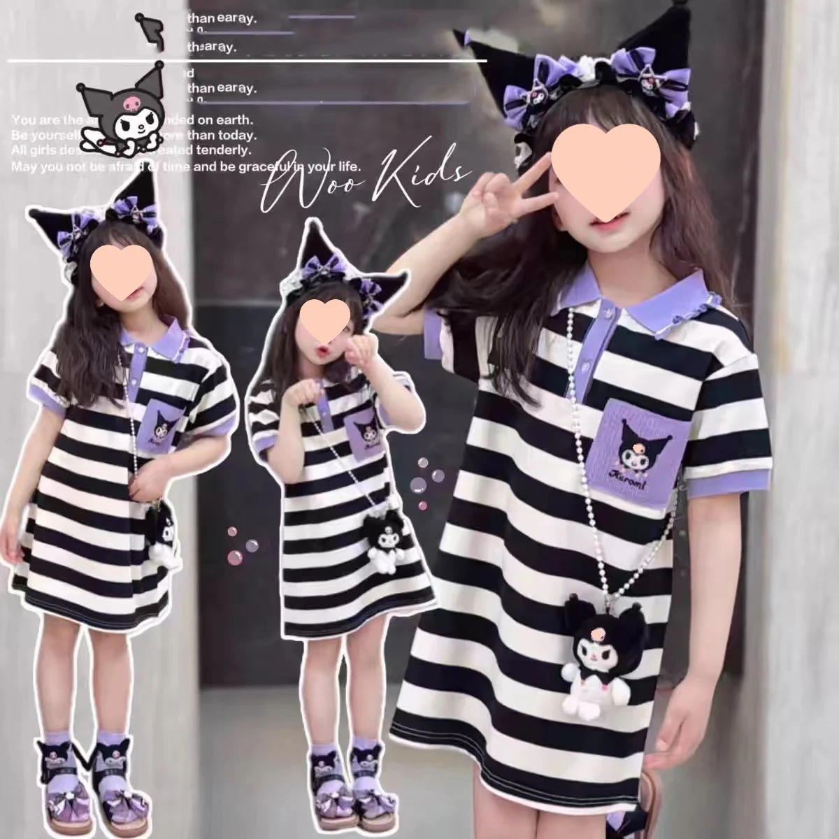 【急速出荷】クロミちゃんシナモロール 子供服 女の子120-170cm ワンピースキャラクター 春夏 キッズtシャツ スカート上着 半袖Tシャツ 子供服 女の子 ベビースカート韓国ファッション