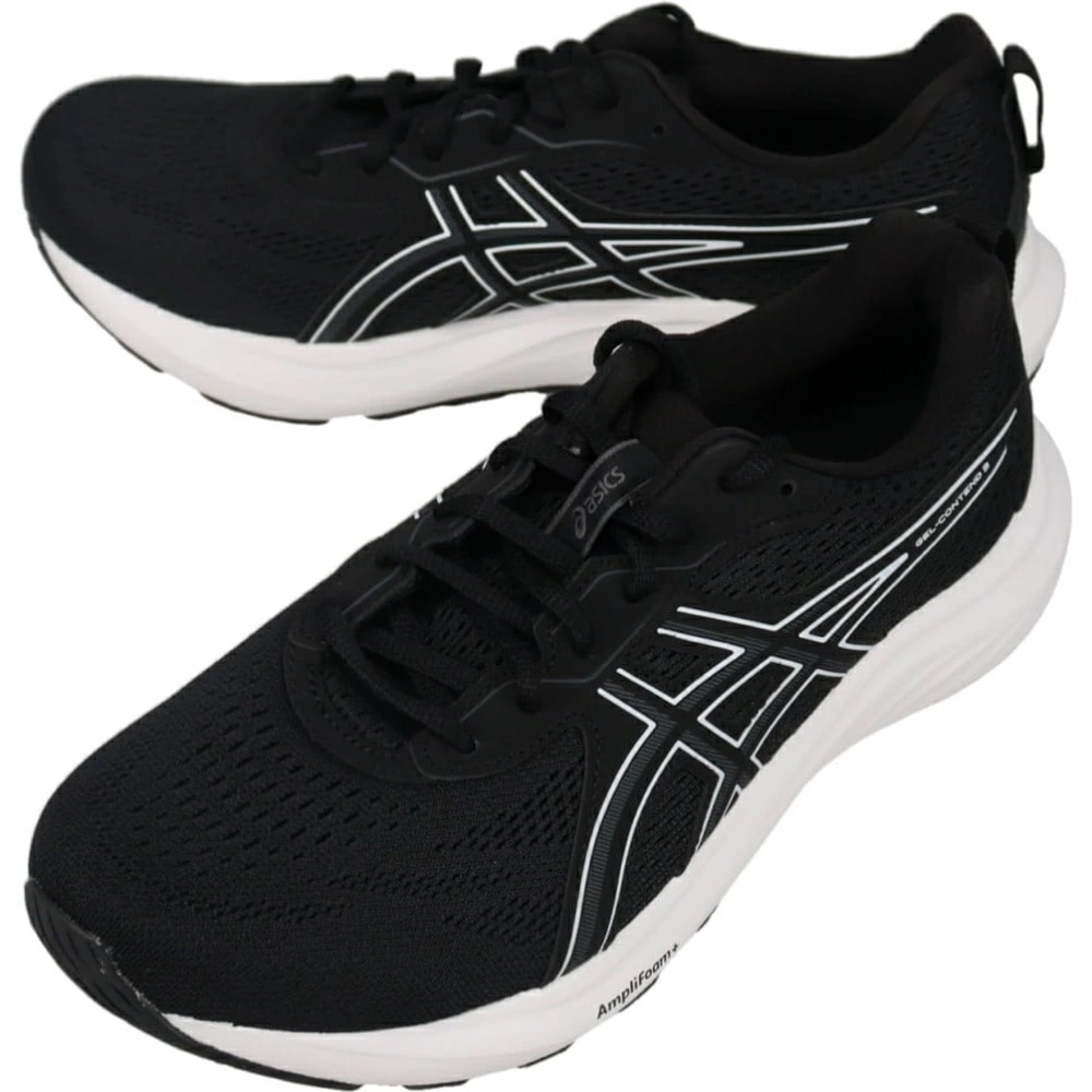 ゲル コンテンド ナイン ブラック/ホワイト 1011B882-002 エクストラワイド