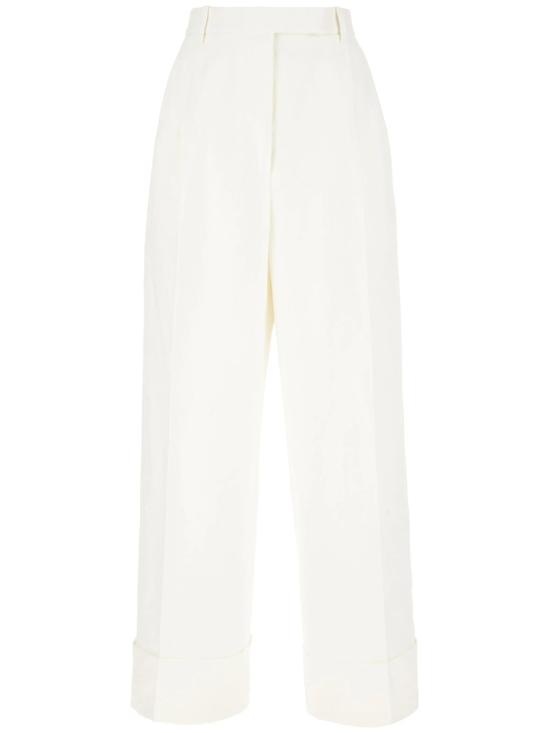THOM BROWNE Women Straight Pants FTC499AF0829 100 WHITE
