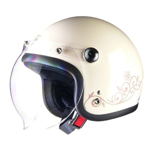 ジェットヘルメット Street Alice QP-2レディース5557cm未満アイボリー QP2スモールジェットアイボリー