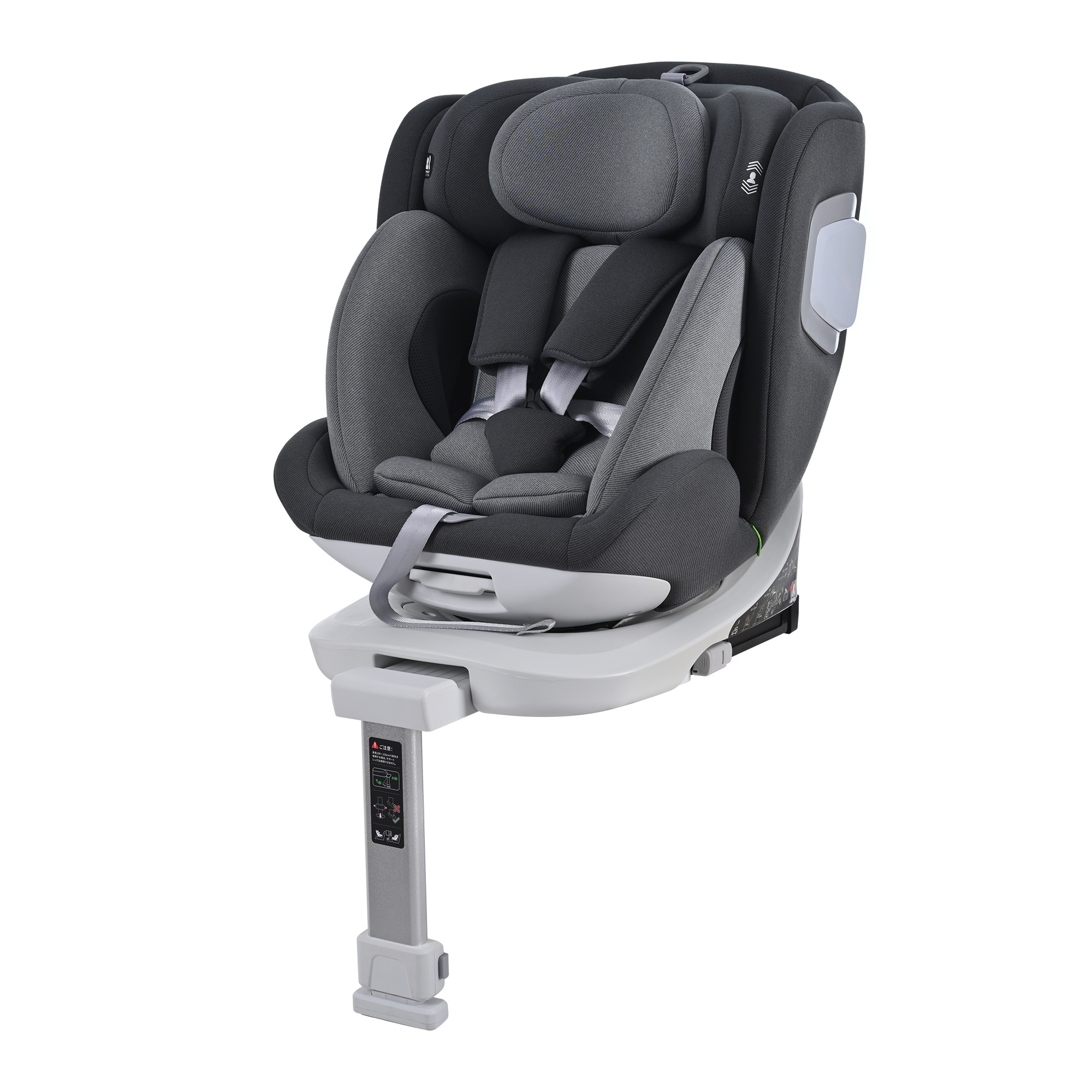 【サーポットレッグ】チャイルドシート 通風機能 加熱機能 新生児 ISOFIX 0歳～12歳 360度回転式 40～150cm ジュニアシート 調節可能 洗える キャノピー付き ベビーシート 出産祝G