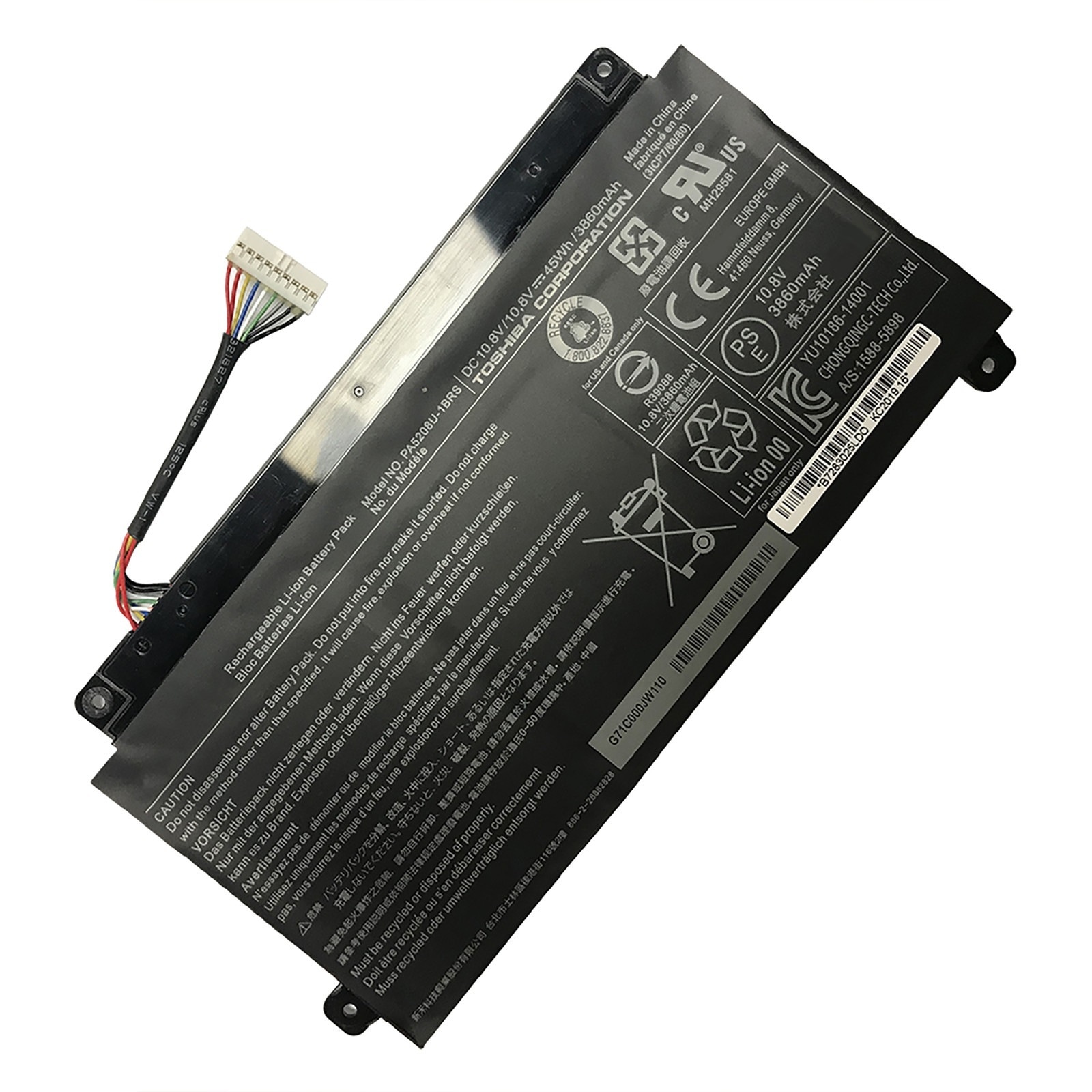 PA5208U-1BRS 電池・東芝ノートパソコン互換 45Wh CB30-B3121 CB35-B3330 交換用のバッテリー dc909-A1308