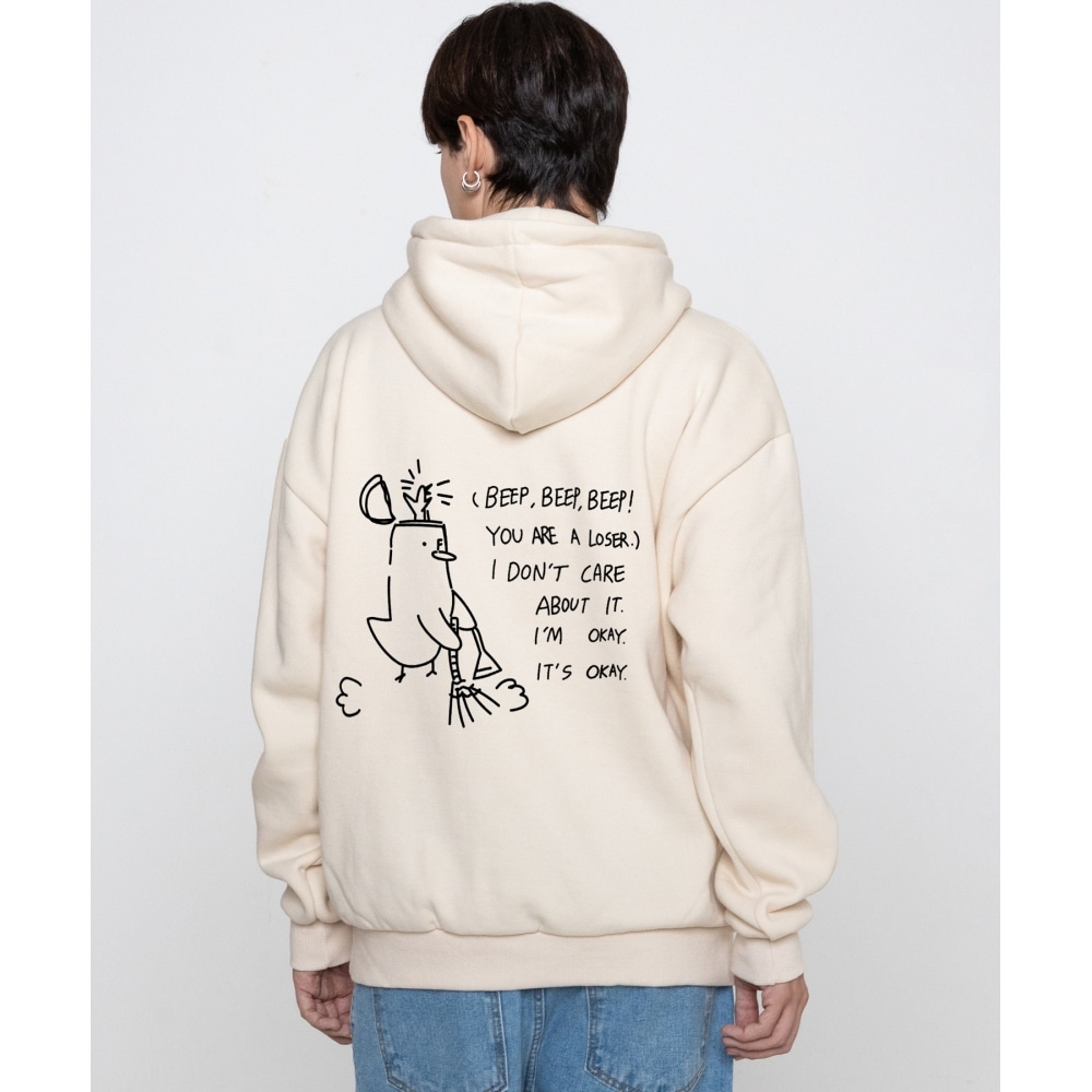 GRAVER [UNISEX]BEEPクリーンダックスマイルフードティー_クリーム