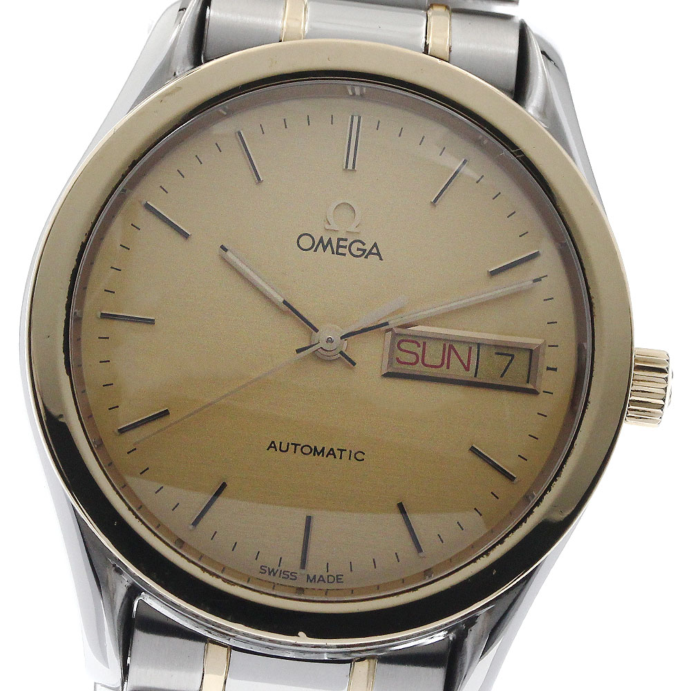 オメガ OMEGA 5120.10 クラシック デイデイト YGコンビ 自動巻き メンズ 保証書付き_870893【中古】