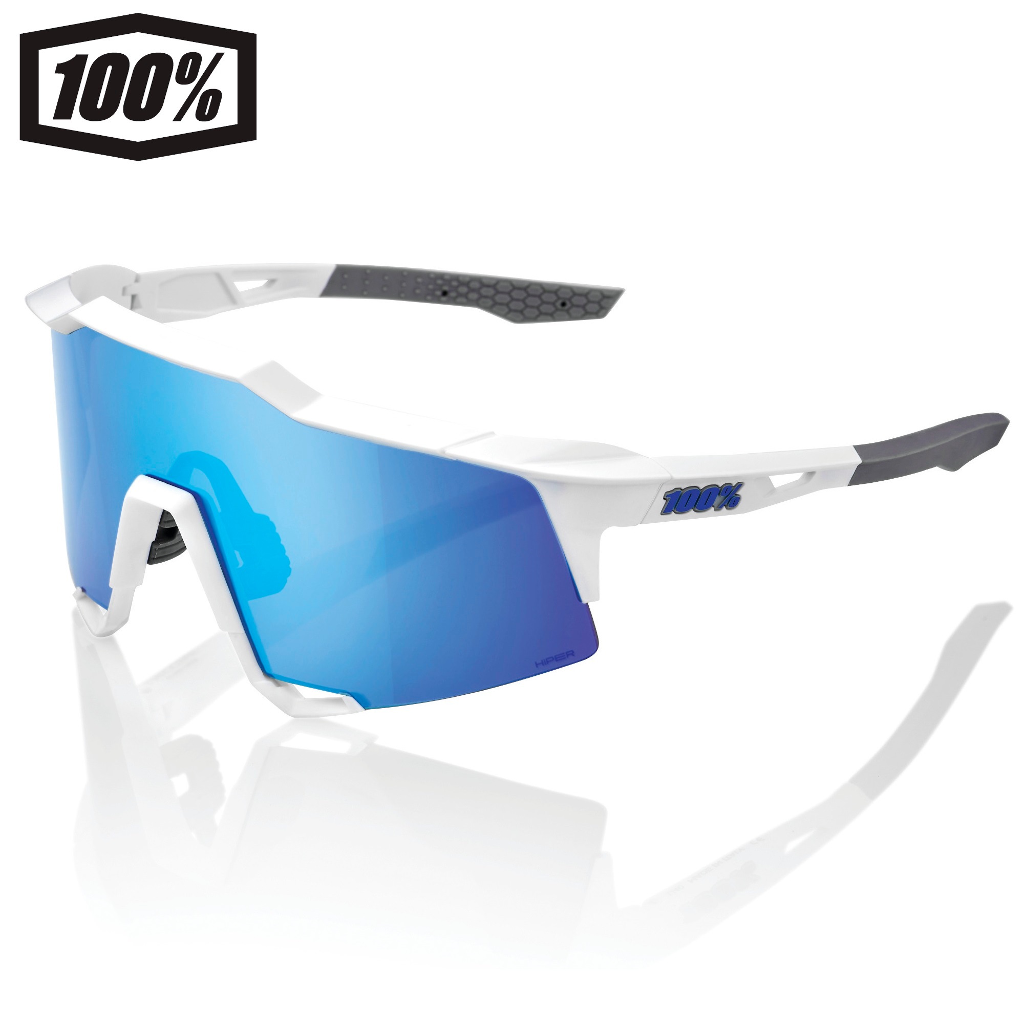 ワンハンドレッド 6000700012(ワンハンドレッ スポーツサングラス スピードクラフト Speedcraft Matte white Hiper Blue 6000700012ワンハンドレ