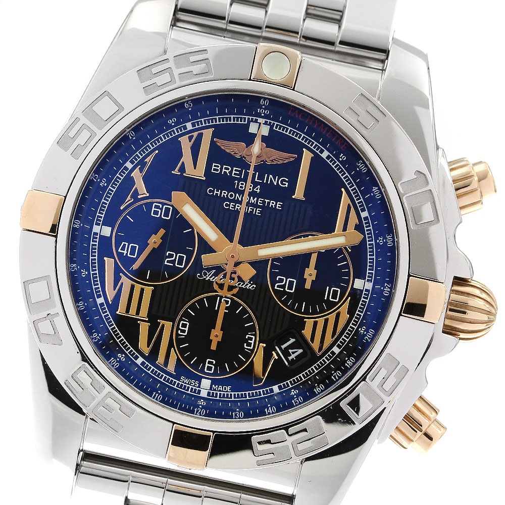 ブライトリング BREITLING IB0110 クロノマット44 クロノグラフ 自動巻き メンズ 美品 _903570【中古】