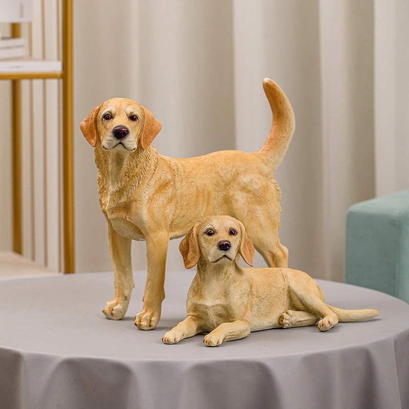 オブジェ ラブラドール モチーフ S size 樹脂製 置物 オーナメント インテリア 犬 動物 かわいい 贈り物 プレゼント リビング 玄関