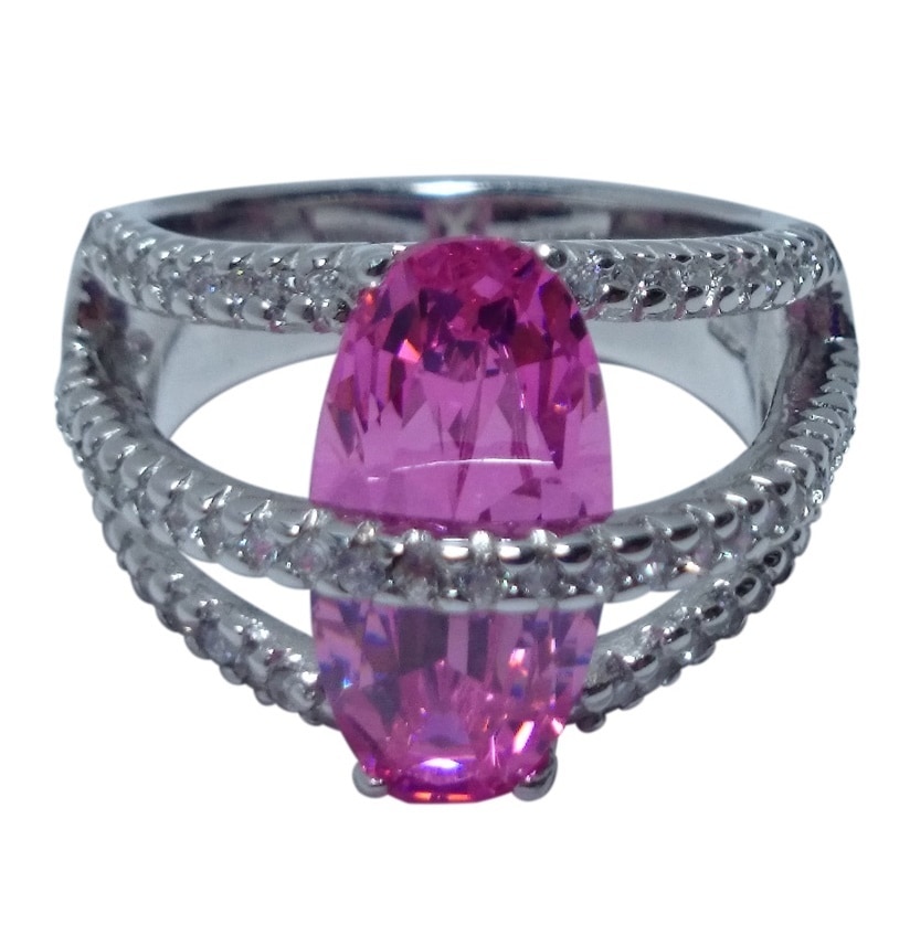 イタリア製SILVER925 デザインアクセサリー CZリング Color Collection