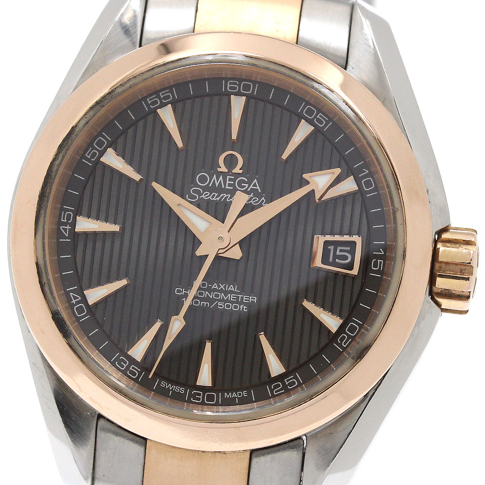 オメガ OMEGA 231.20.30.20.06.001 シーマスター アクアテラ コーアクシャル PGベゼル 自動巻き レディース _862734【中古】