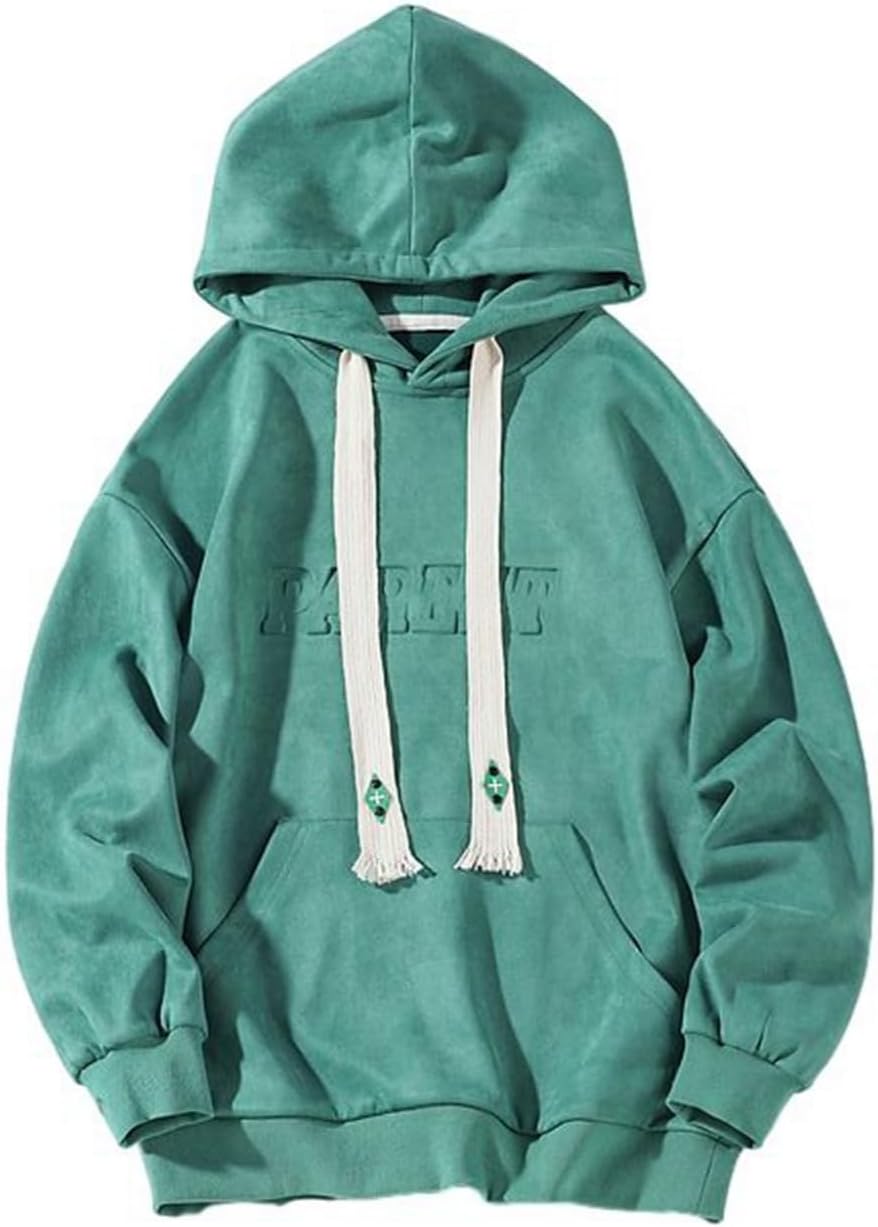フルオーバー 無地 メンズ 5xl カップルルック 長袖パーカー フード付き カップル 秋 春 ポケット 上着 レディース ビッグサイズ ドローストリング付き デイリー 汗染み 薄い 男女兼用 普段用