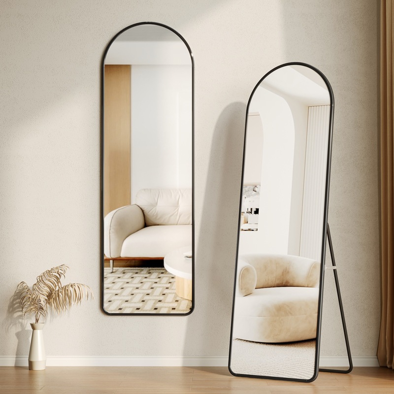 全身家庭用ドレッシングミラー壁に取り付けられた壁3次元フィッティングミラー女の子のためのインターネットセレブリティフロアからセーリングミラー