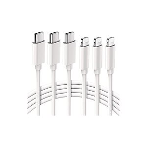iPhone 充電器 ケーブル 純正 USB C ライトニング 【 最新C94コネクタ/2m3本/MFi 認証 】 ライトニングケーブル 急速 充電コード iPhone 14 /13 /12 /12