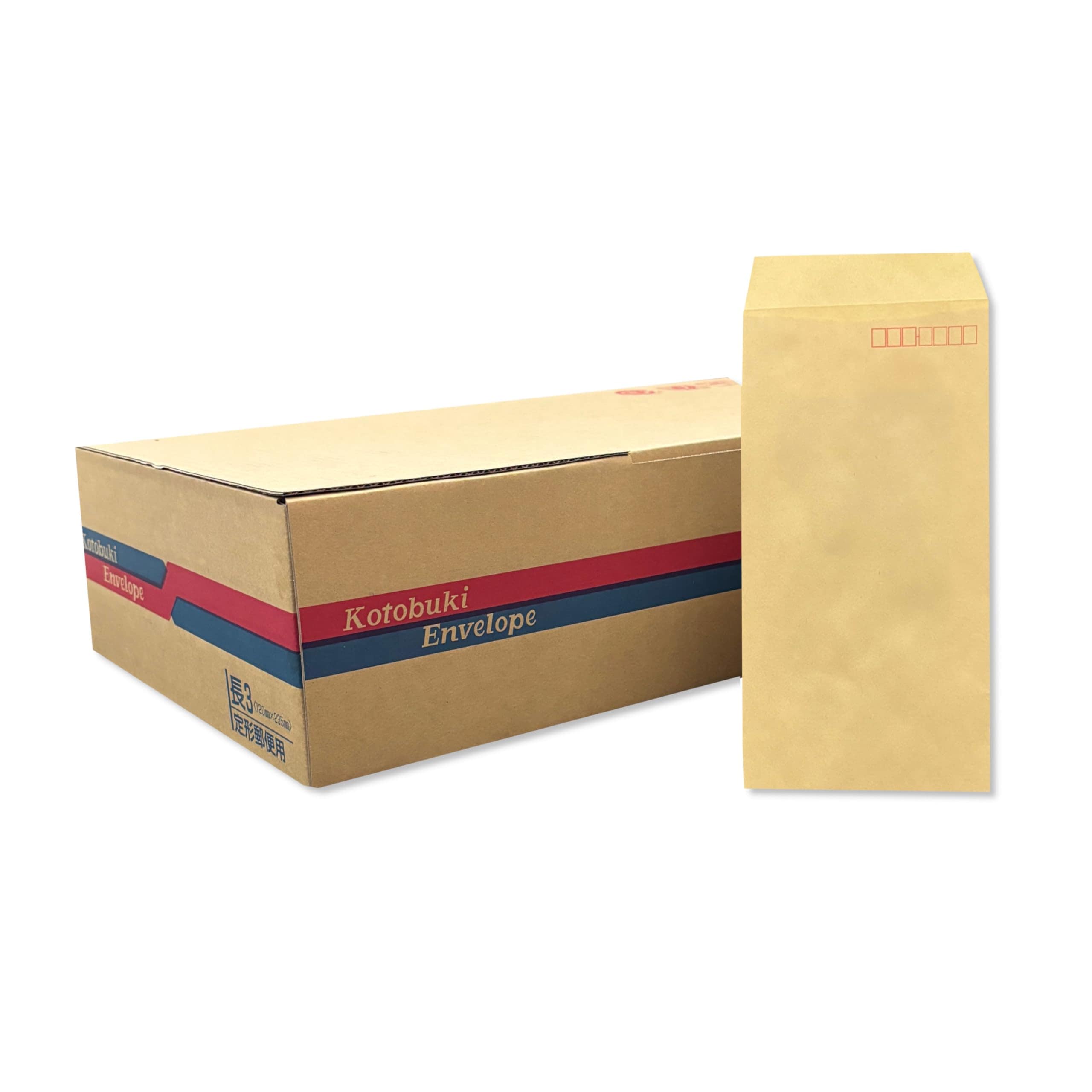 寿堂 封筒 クラフト封筒 郵便枠付き OKクラフト 長形3号 長3 85g 1,000枚 00533 5,309円