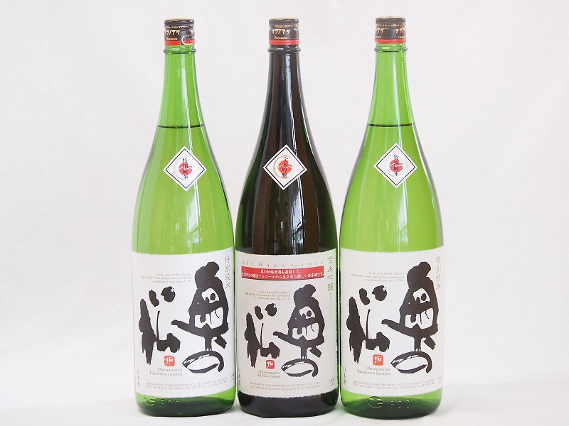 福島奥の松3本セット(奥の松 全米吟醸（福島県） 奥の松 特別純米（福島県）) 1800ml3本