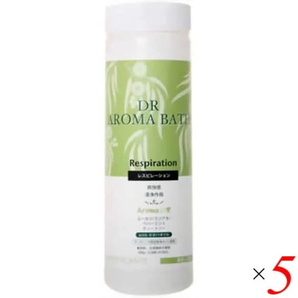ハイパープランツ 薬用入浴剤 DRアロマバス 医薬部外品 レスピレーション 500g 5個セット