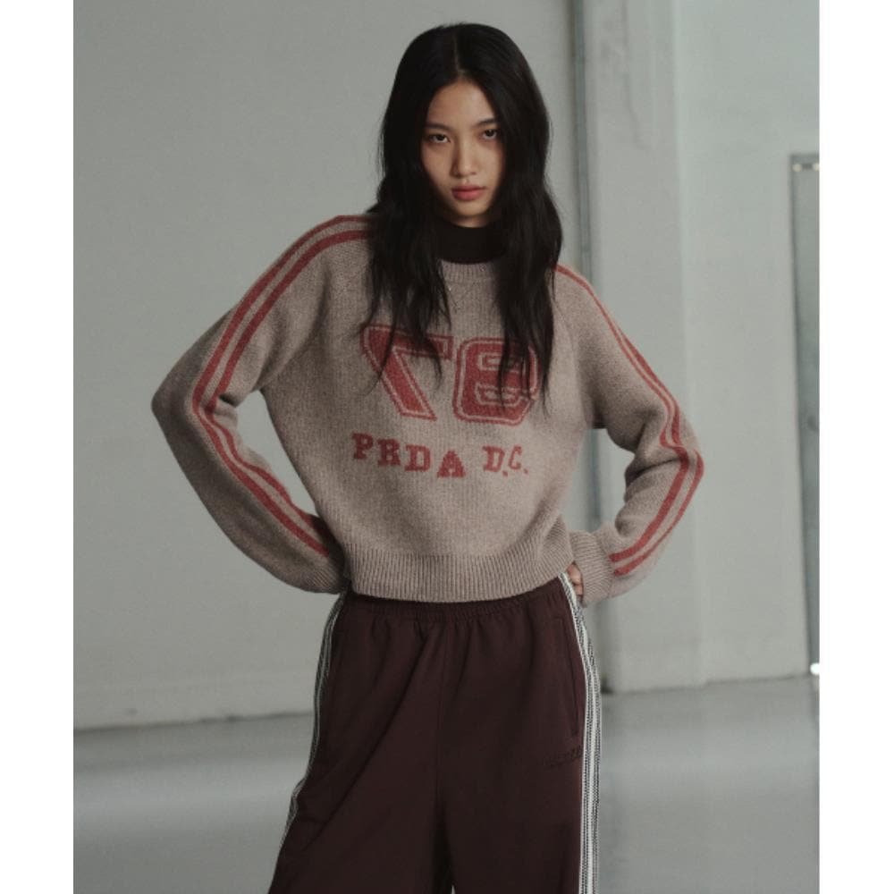 PRENDA 97 PDC LOGO JACQUARD KNIT WOOD BROWN PRTFAWKT12WG 6,052円