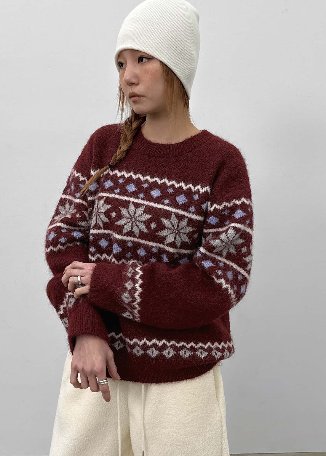 メルメルン ノルディック ラウンドニット