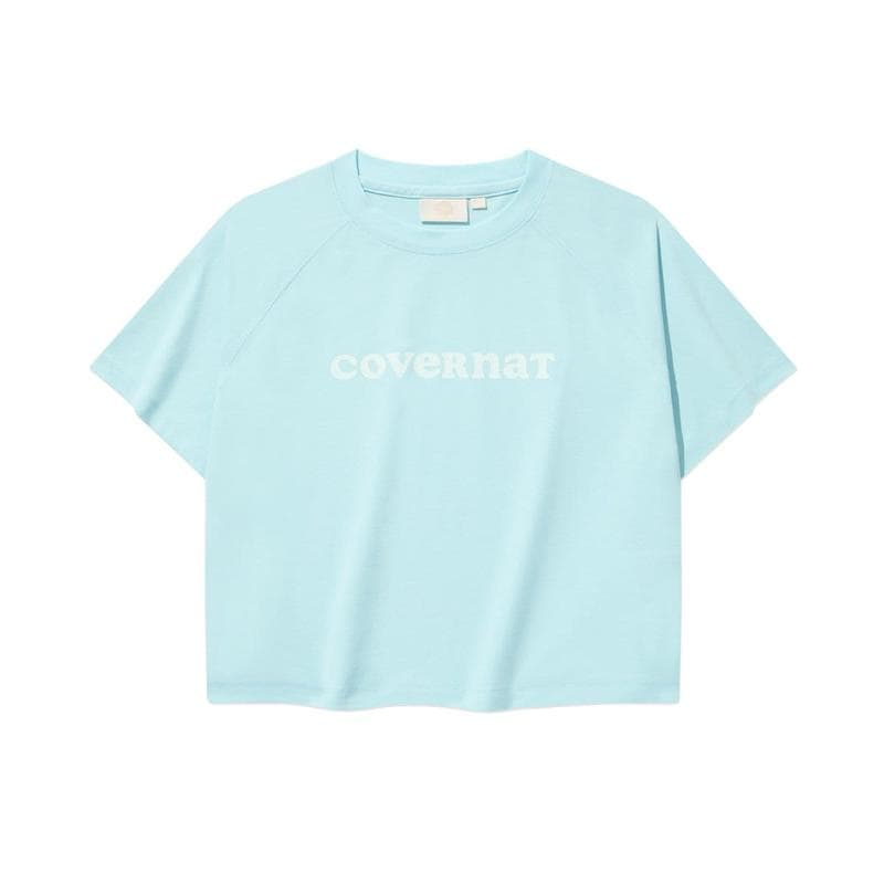 ウーマンアイスストリングクロップ半袖Tシャツ スカイブルー CO2502ST95SB